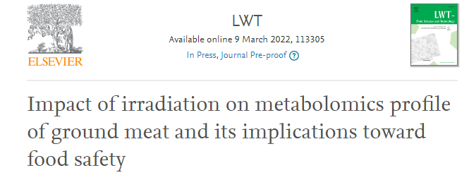 輻照對絞肉代謝組學特征的影響及其對食品安全的影響